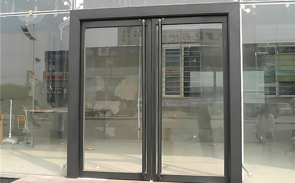 沙雅玻璃地弹门