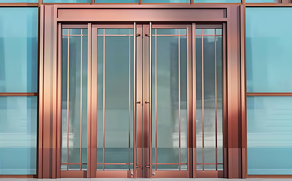 沙雅玻璃地弹门